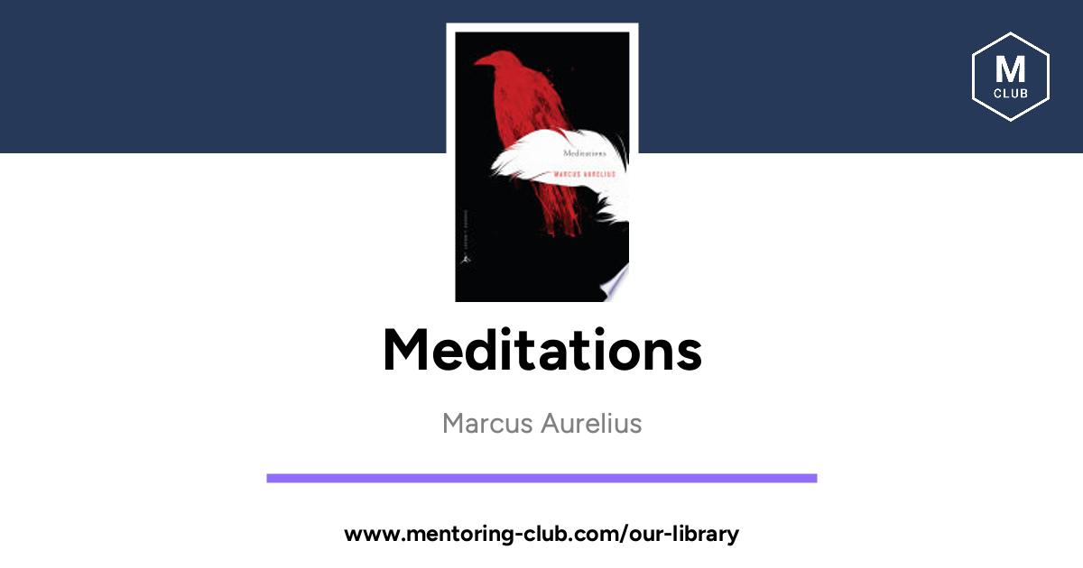 Meditations A New Translation By Marcus Aurelius