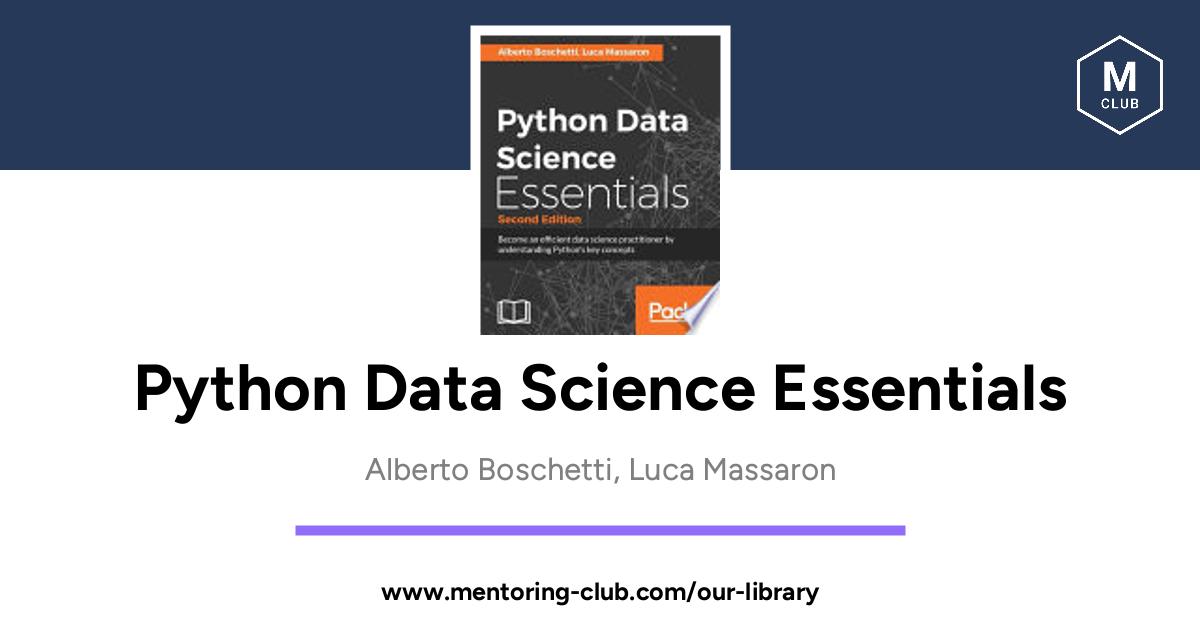 Python Data Science Essentials By Alberto Boschetti Luca Massaron 3568