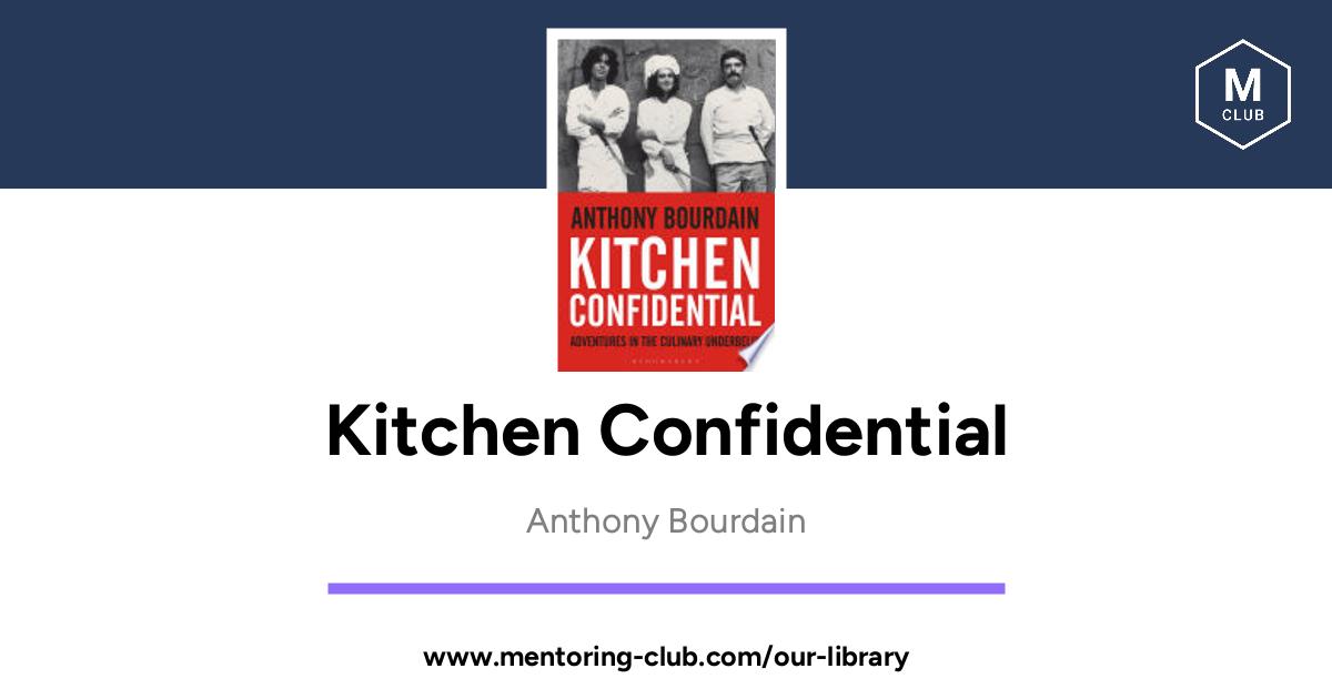 Kitchen Confidential By Anthony Bourdain   Ogimage 