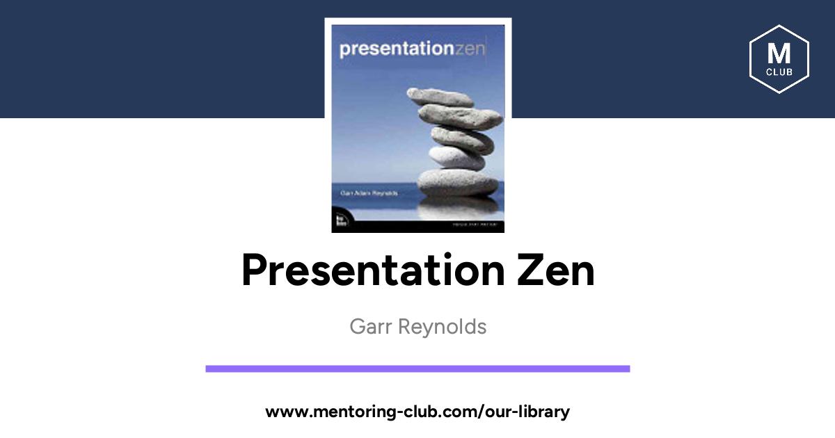 presentation zen simple ideas in presentation design and delivery