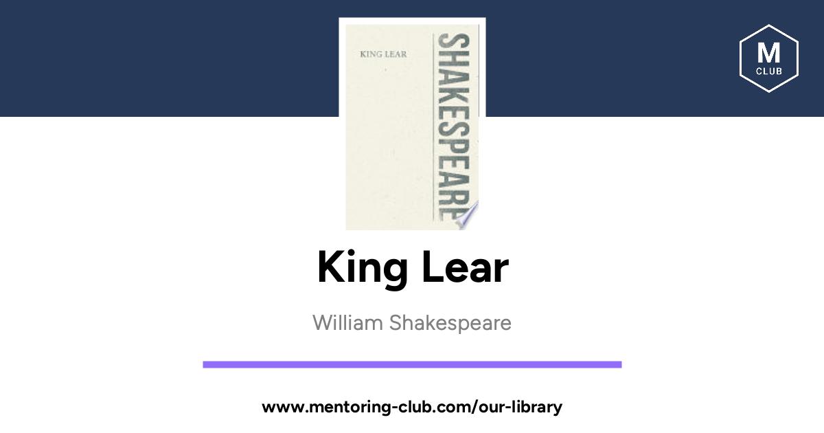 King Lear, By William Shakespeare